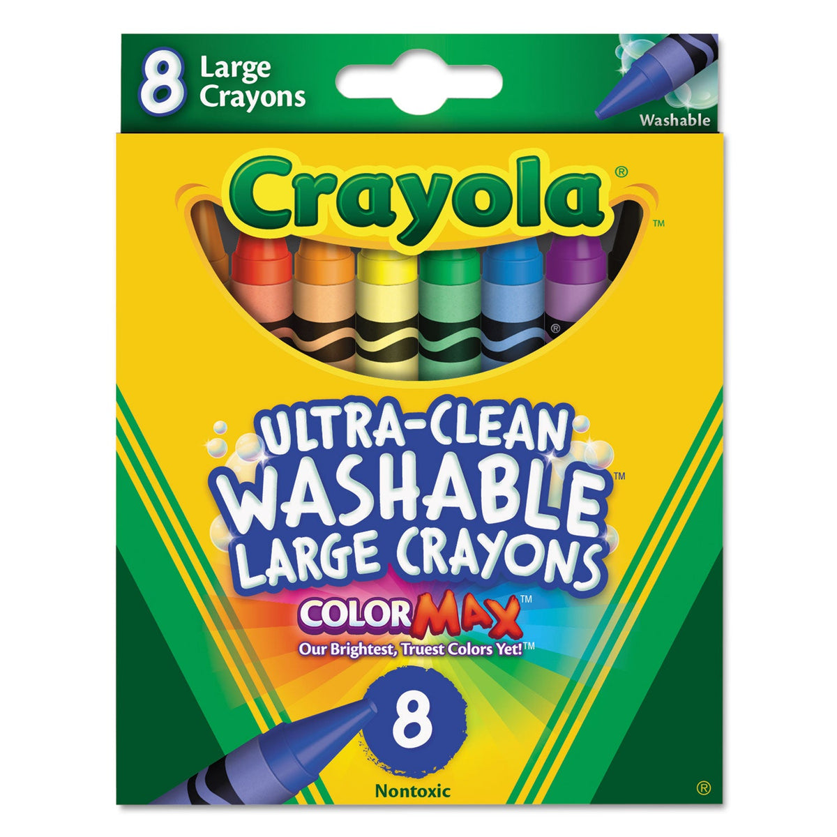 Luminara Large Washable Crayons | 8-Color Set — alternate product view 1