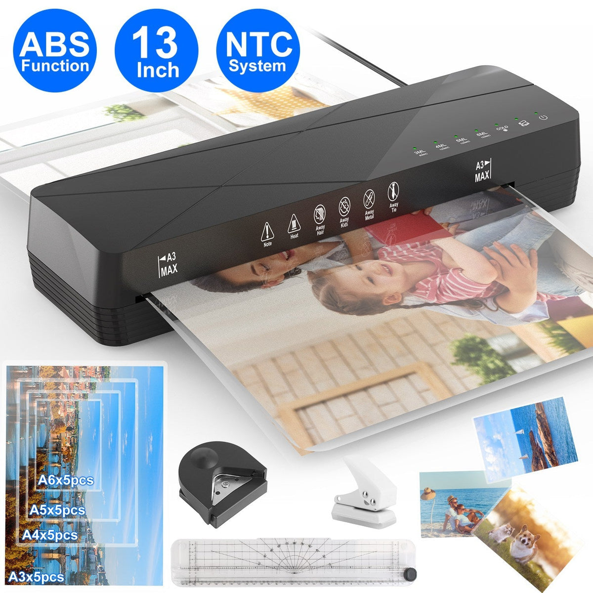 Luminara 13-Inch Learning Laminator | Hot + Cold — alternate product view 4