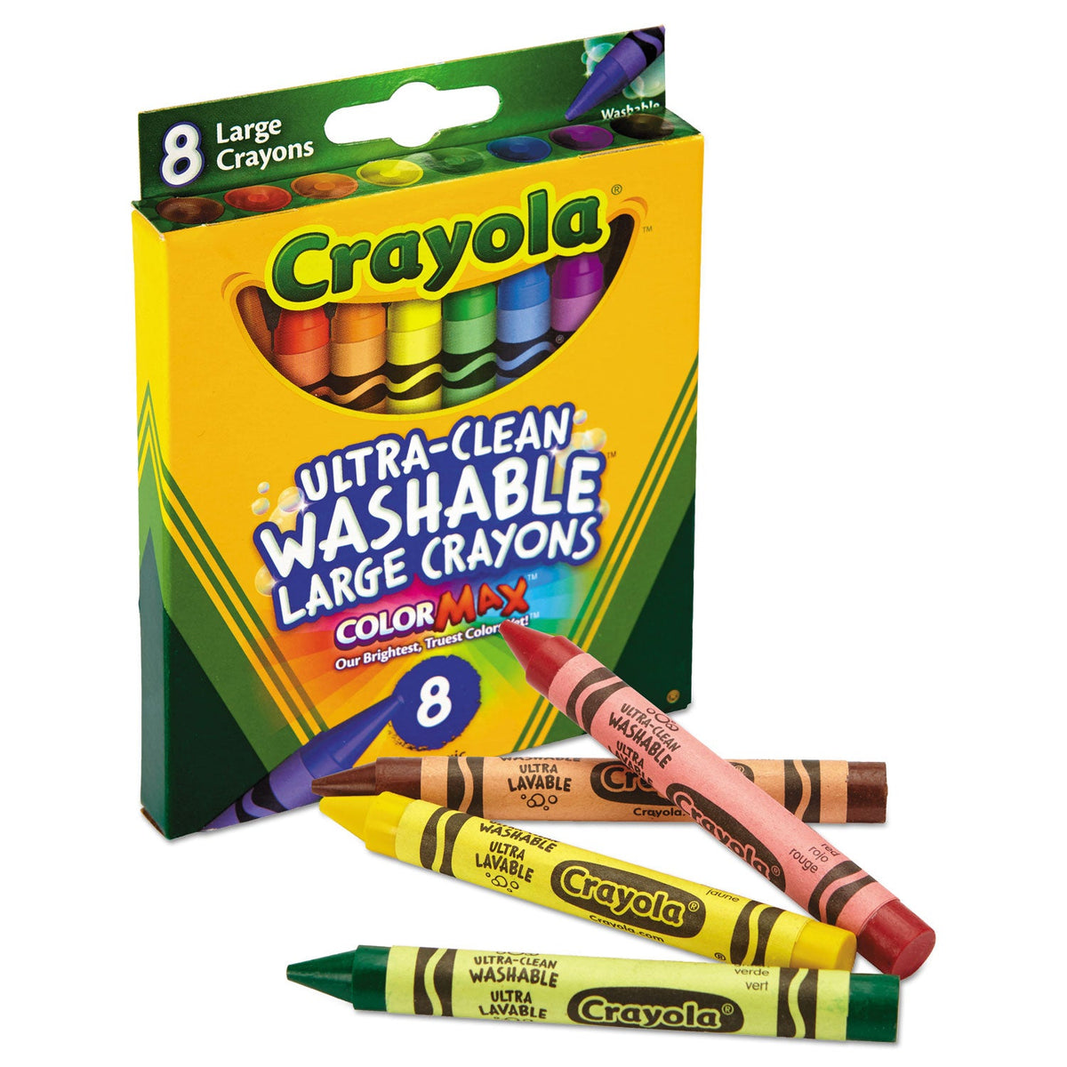 Luminara Large Washable Crayons | 8-Color Set — alternate product view 3