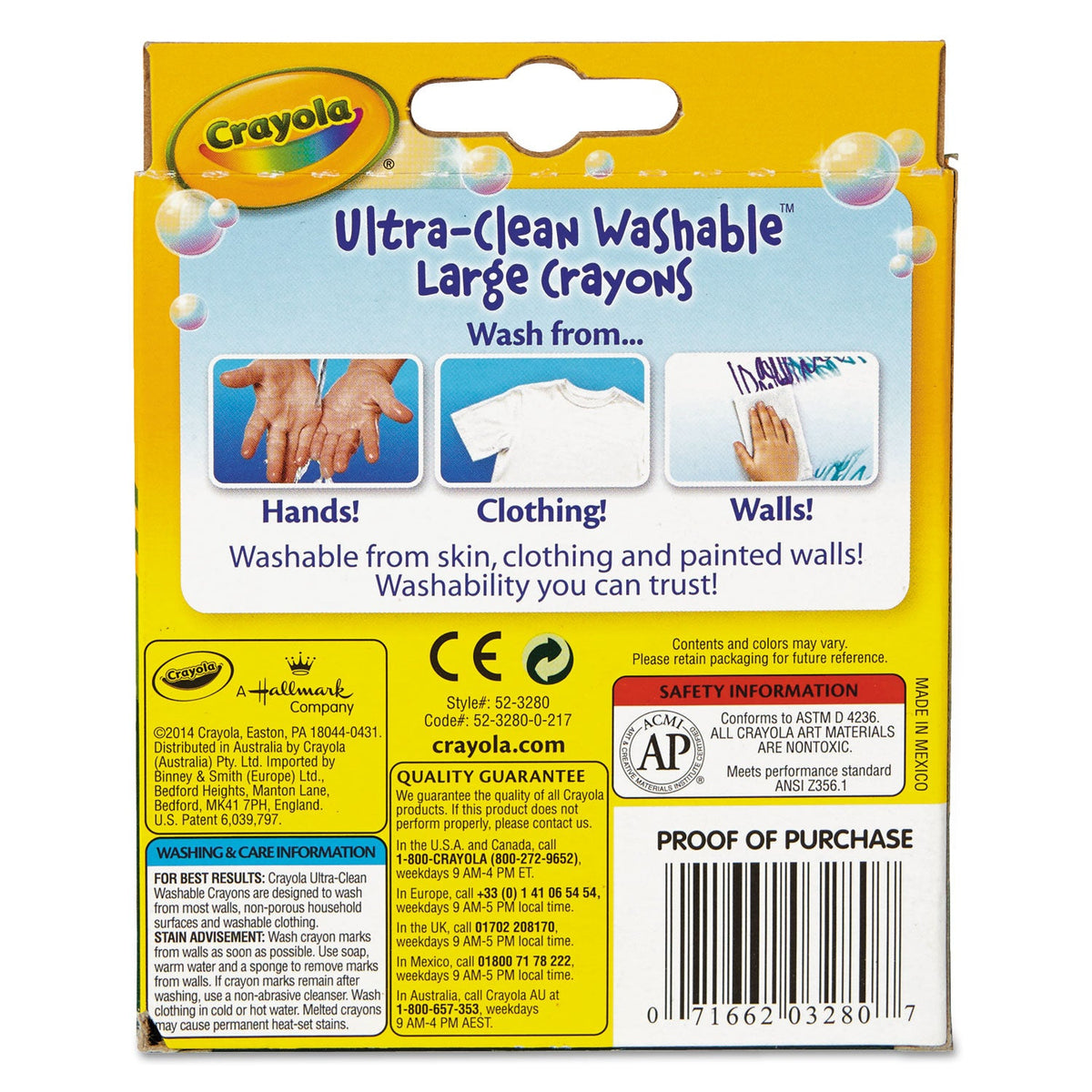 Luminara Large Washable Crayons | 8-Color Set — alternate product view 4