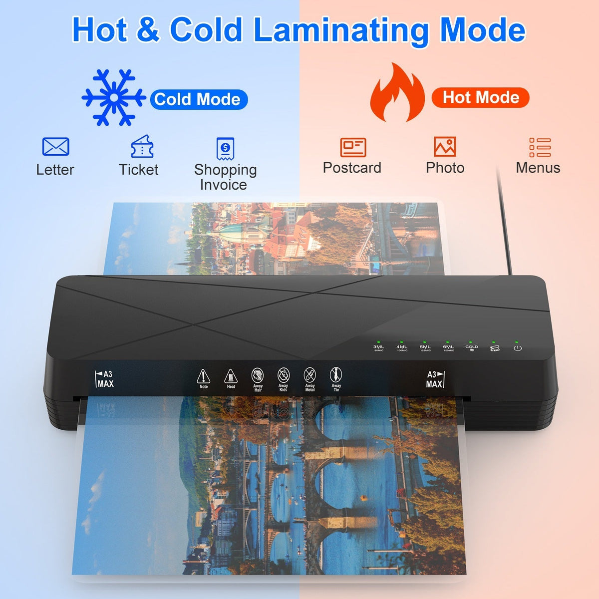 Luminara 13-Inch Learning Laminator | Hot + Cold — alternate product view 7