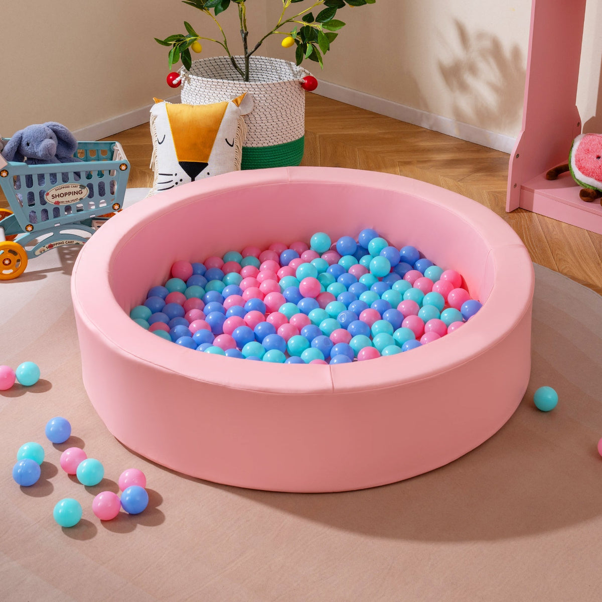 Soft Foam Ball Pit | 200-Ball Sensory Play Set — alternate product view 2