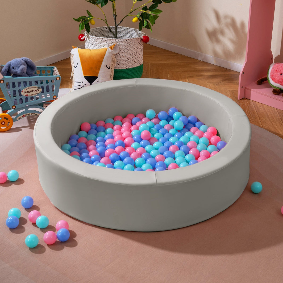 Soft Foam Ball Pit | 200-Ball Sensory Play Set — alternate product view 1