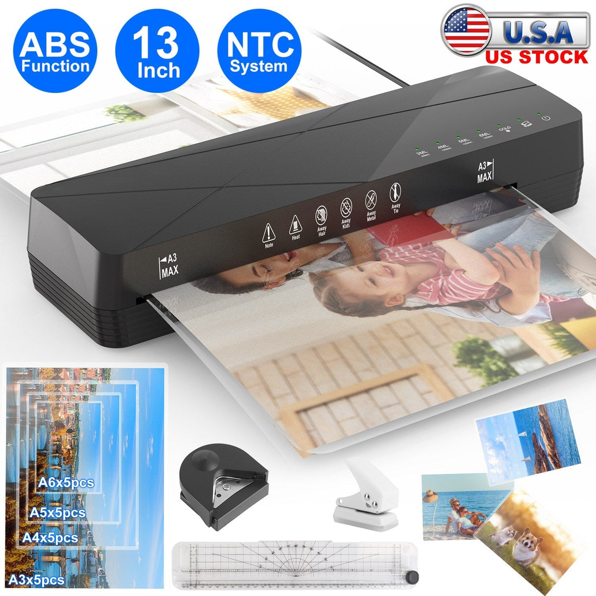 Luminara 13-Inch Learning Laminator | Hot + Cold — alternate product view 5