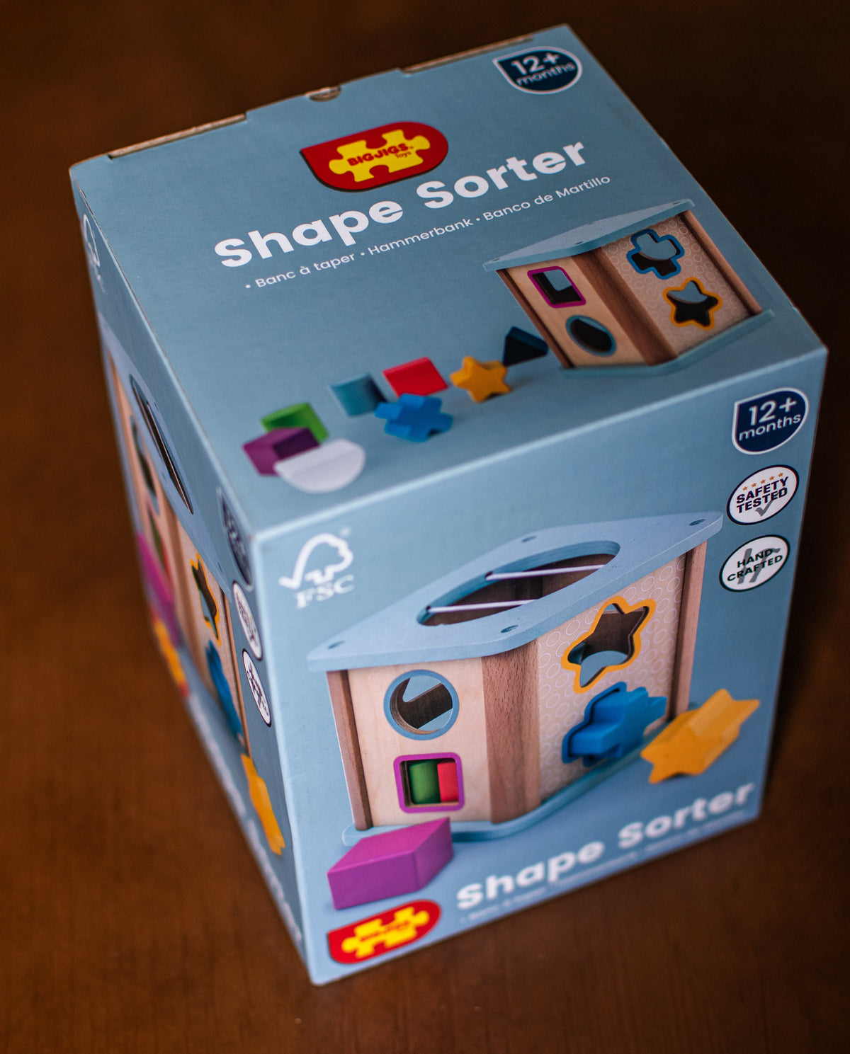 Wooden Shape Sorter | Fine-Motor + Early Learning Toy — alternate product view 7