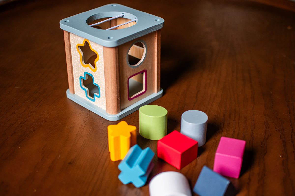 Wooden Shape Sorter | Fine-Motor + Early Learning Toy — alternate product view 2
