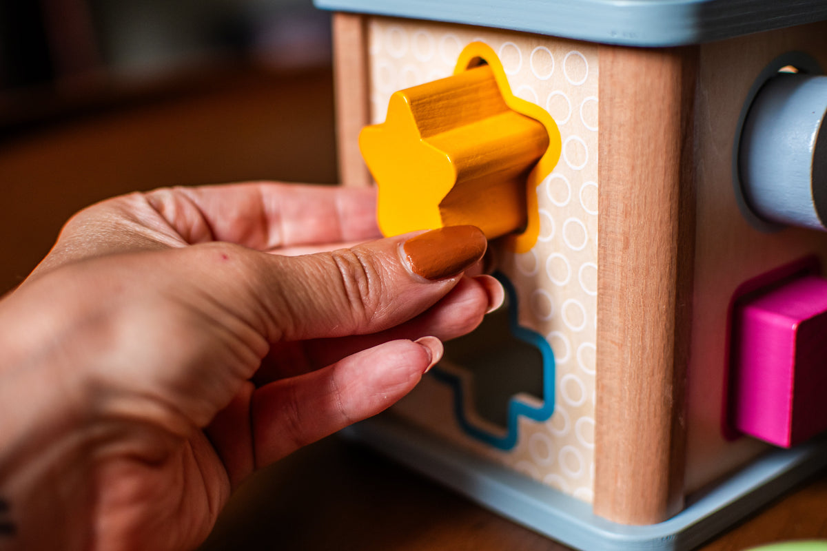 Wooden Shape Sorter | Fine-Motor + Early Learning Toy — alternate product view 4