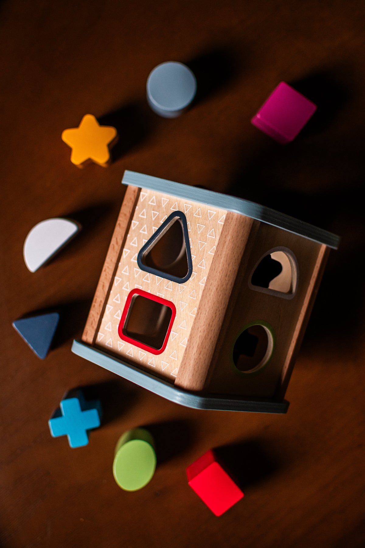 Wooden Shape Sorter | Fine-Motor + Early Learning Toy — alternate product view 6