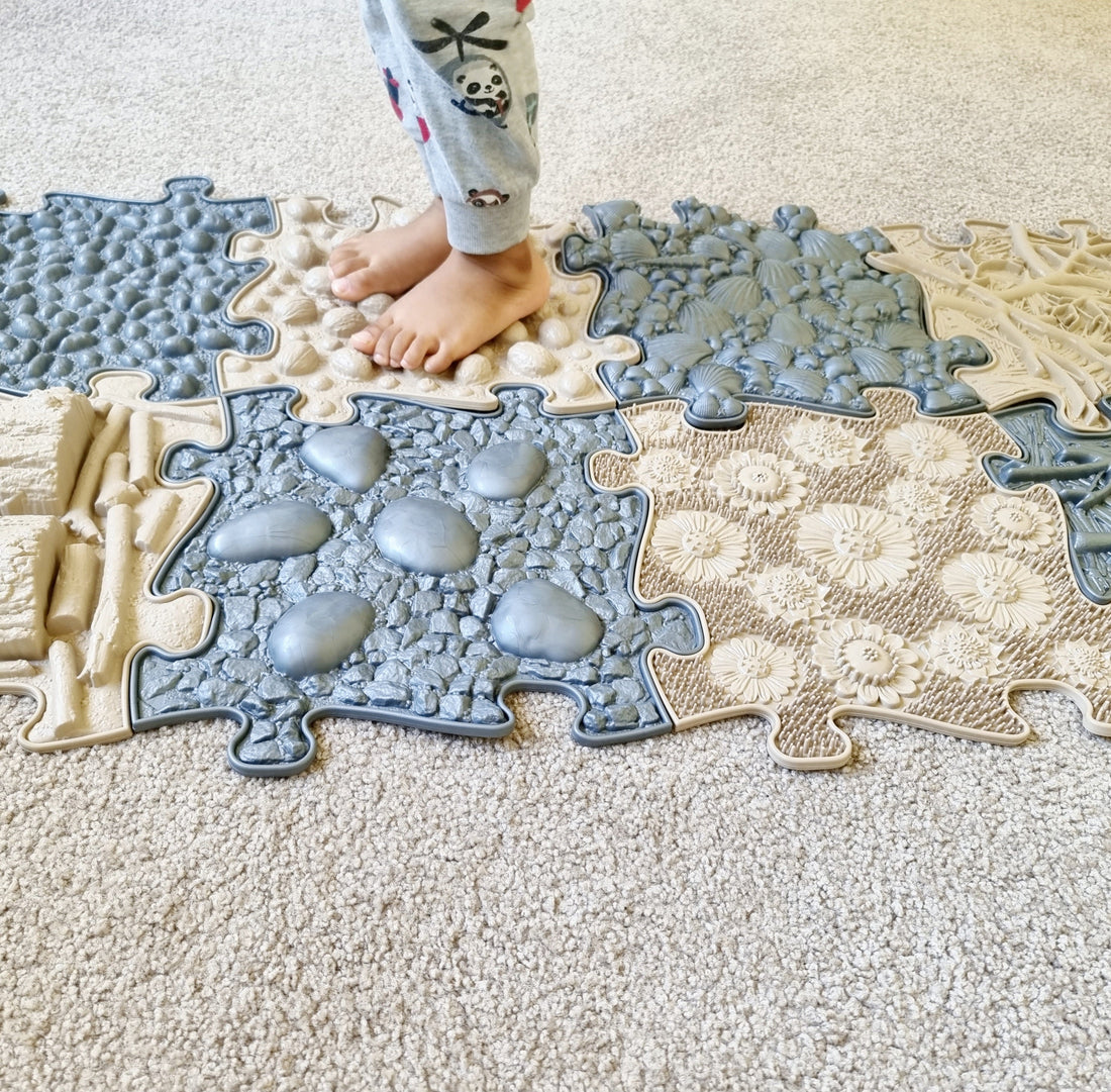 Natural textured sensory path