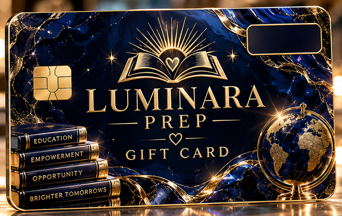 Luminara Prep Signature Luxe gift card design