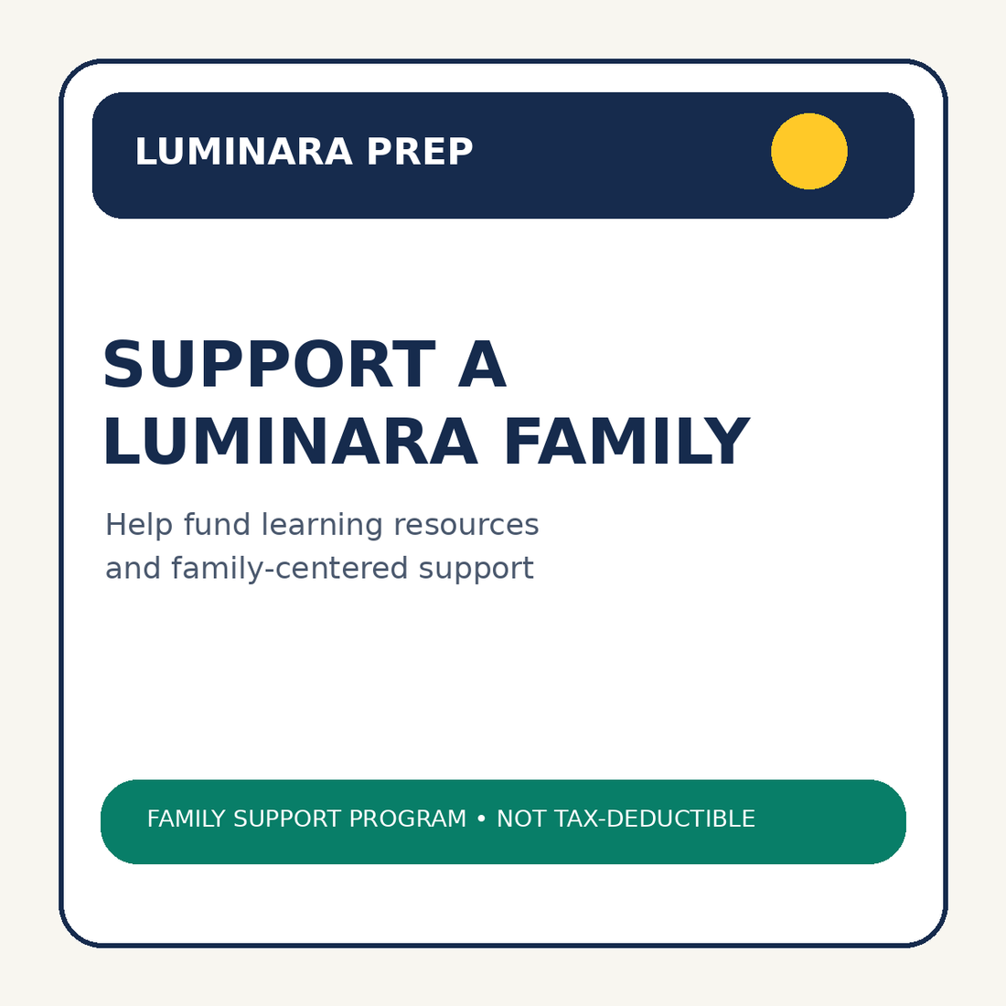 Support a Luminara Family