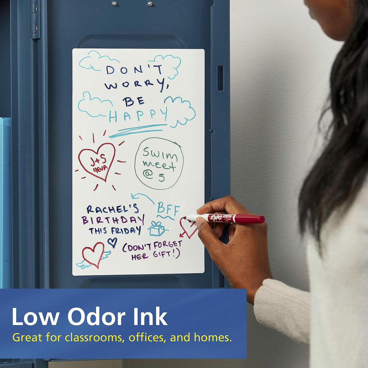 Luminara Dry-Erase Learning Markers | 4-Color Fine-Point Set — alternate product view 4