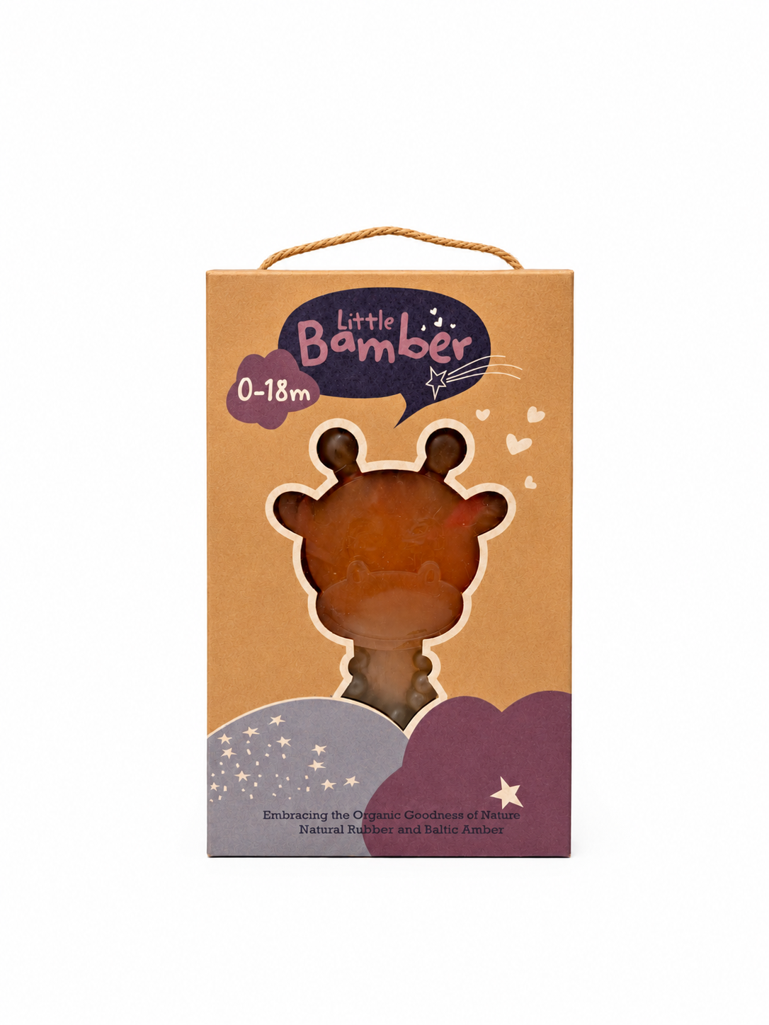 Natural Rubber Giraffe Teether | Easy-Grip Sensory Toy — alternate product view 6